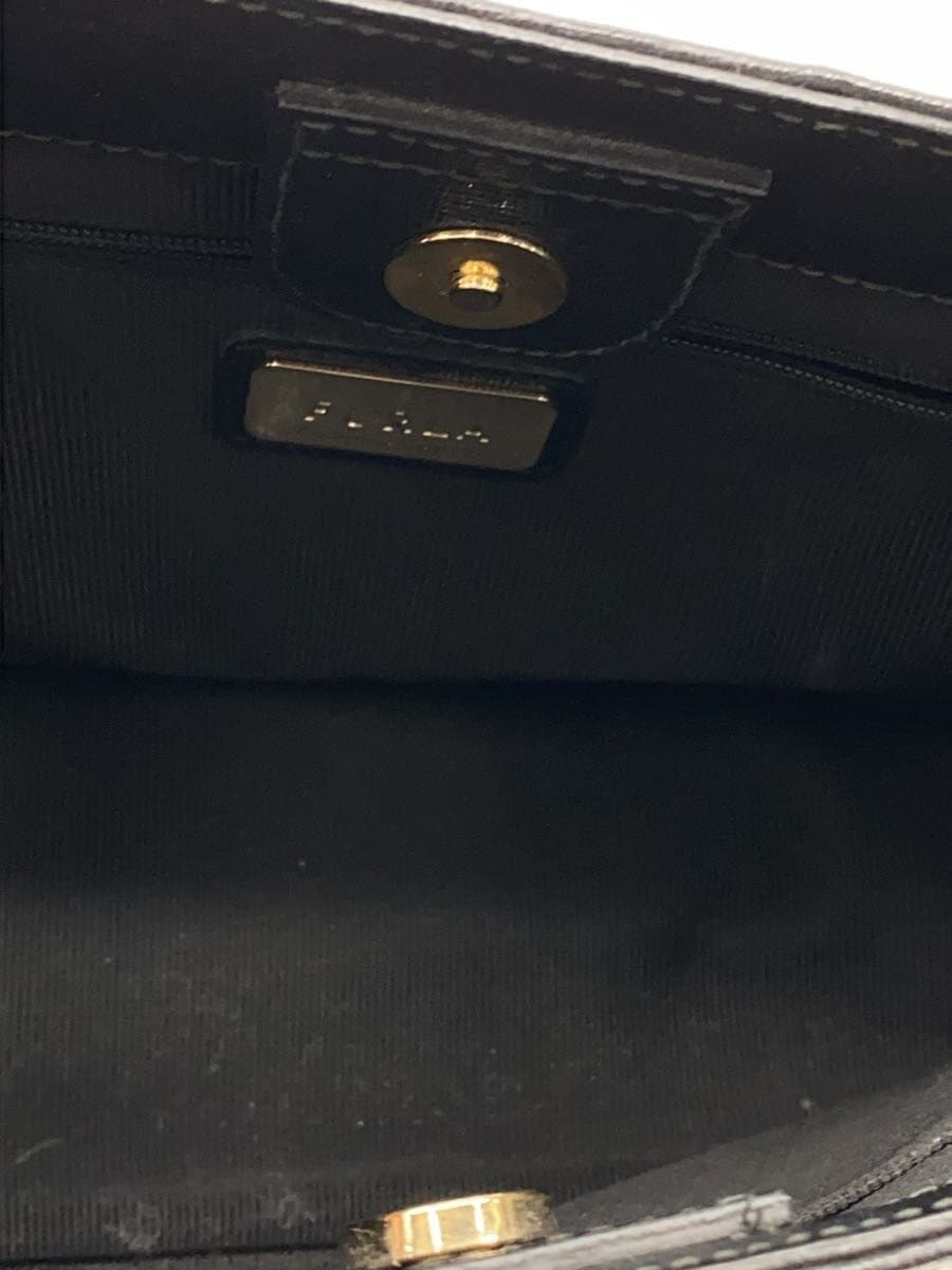 FURLA Shoulder Bag Leather BLK 6