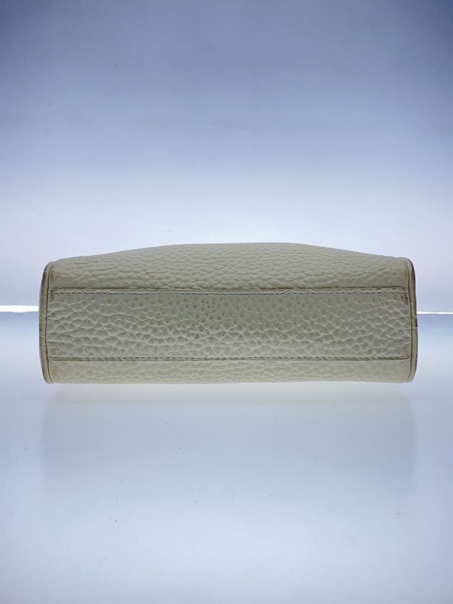 FURLA Shoulder Bag Leather WHT Solid 4