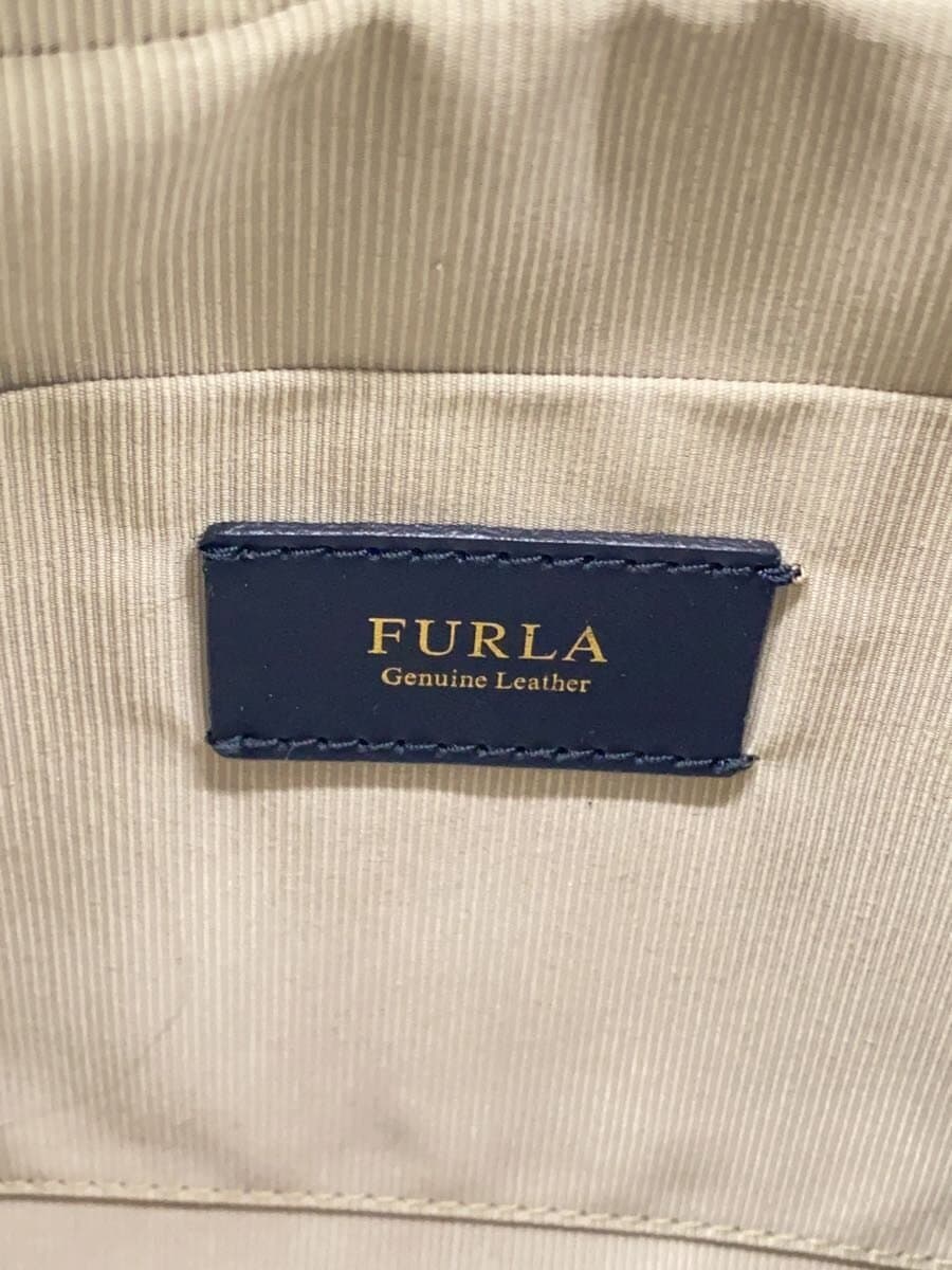 FURLA Shoulder Bag Leather WHT Solid 5