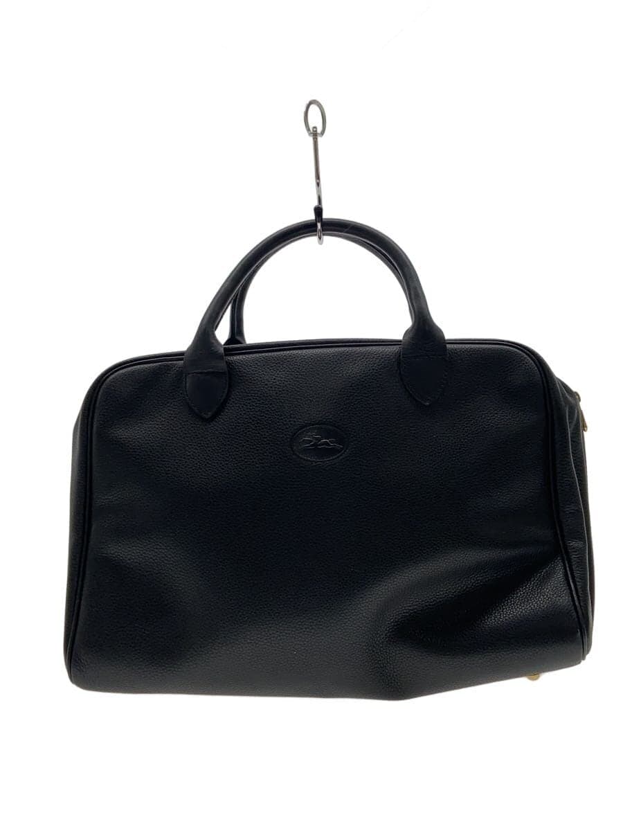 LONGCHAMP Boston Bag Leather BLK Solid