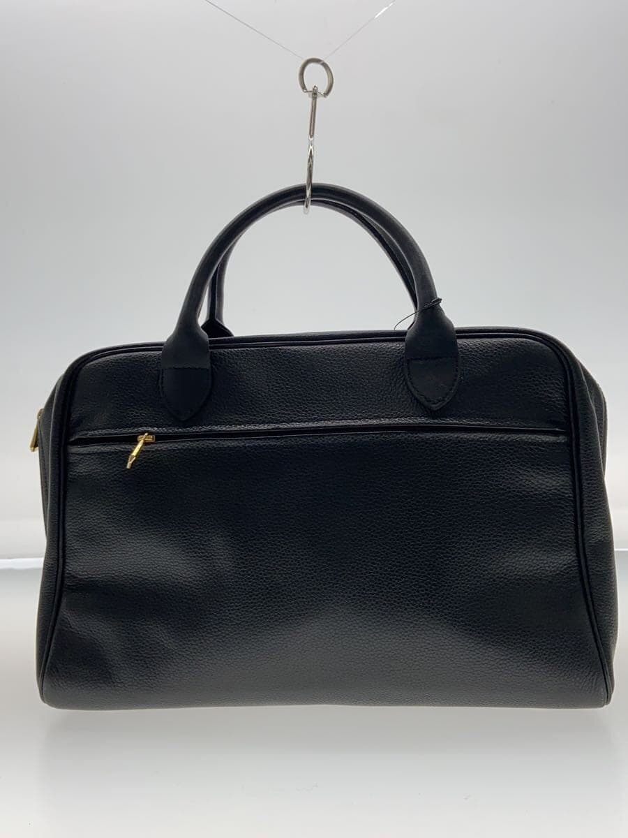 LONGCHAMP Boston Bag Leather BLK Solid 3