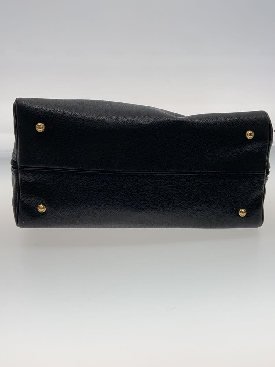 LONGCHAMP Boston Bag Leather BLK Solid 4