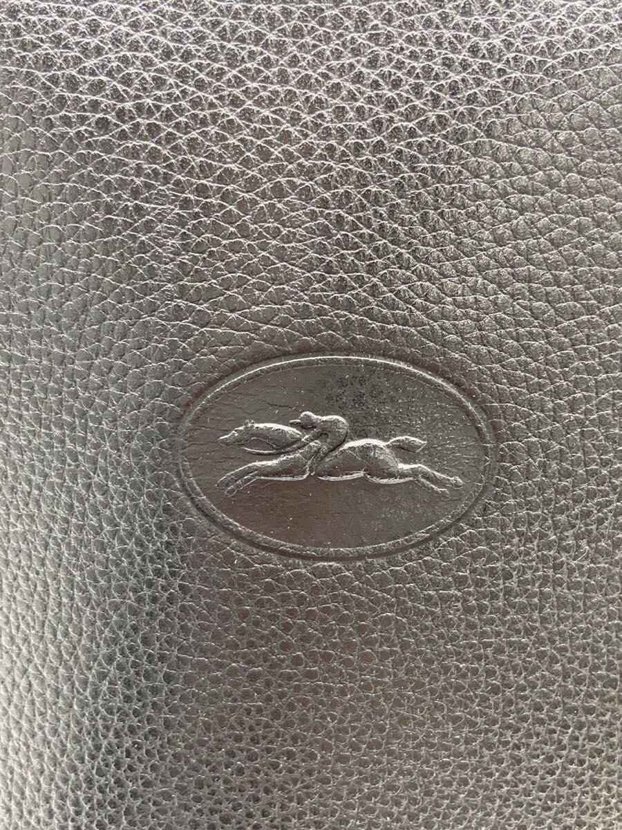 LONGCHAMP Boston Bag Leather BLK Solid 5