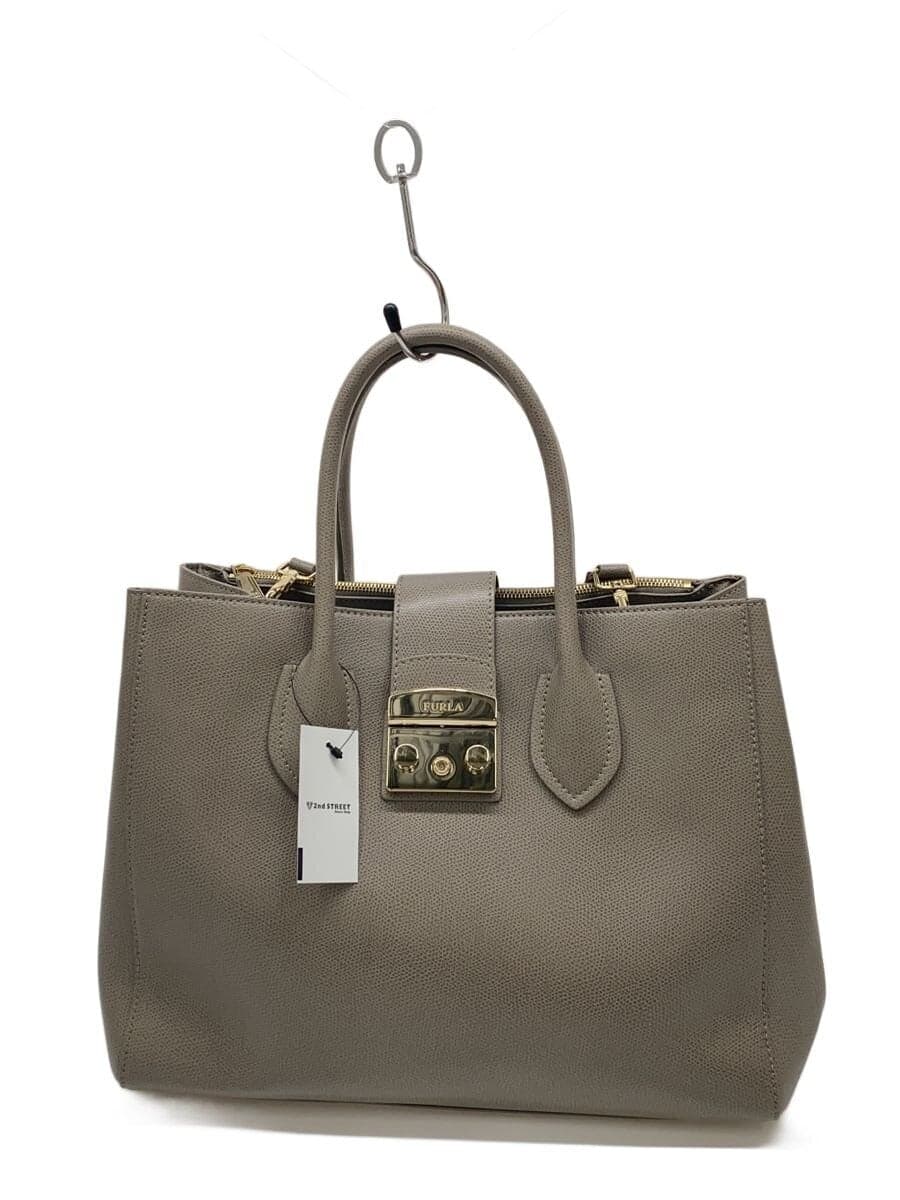 FURLA Handbag Cowhide BRW Solid