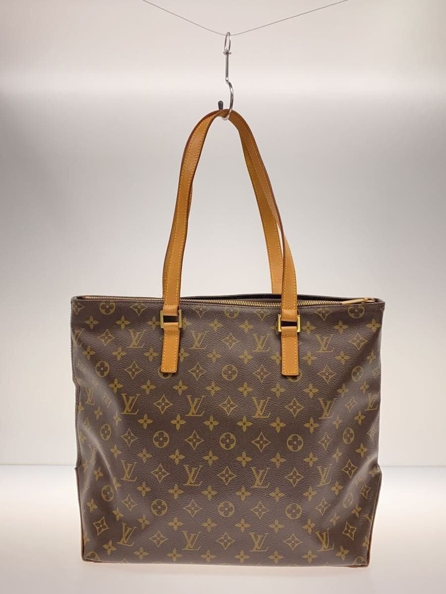 LOUIS VUITTON Cabas Mezzo _Monogram Canvas PVC BRW 3