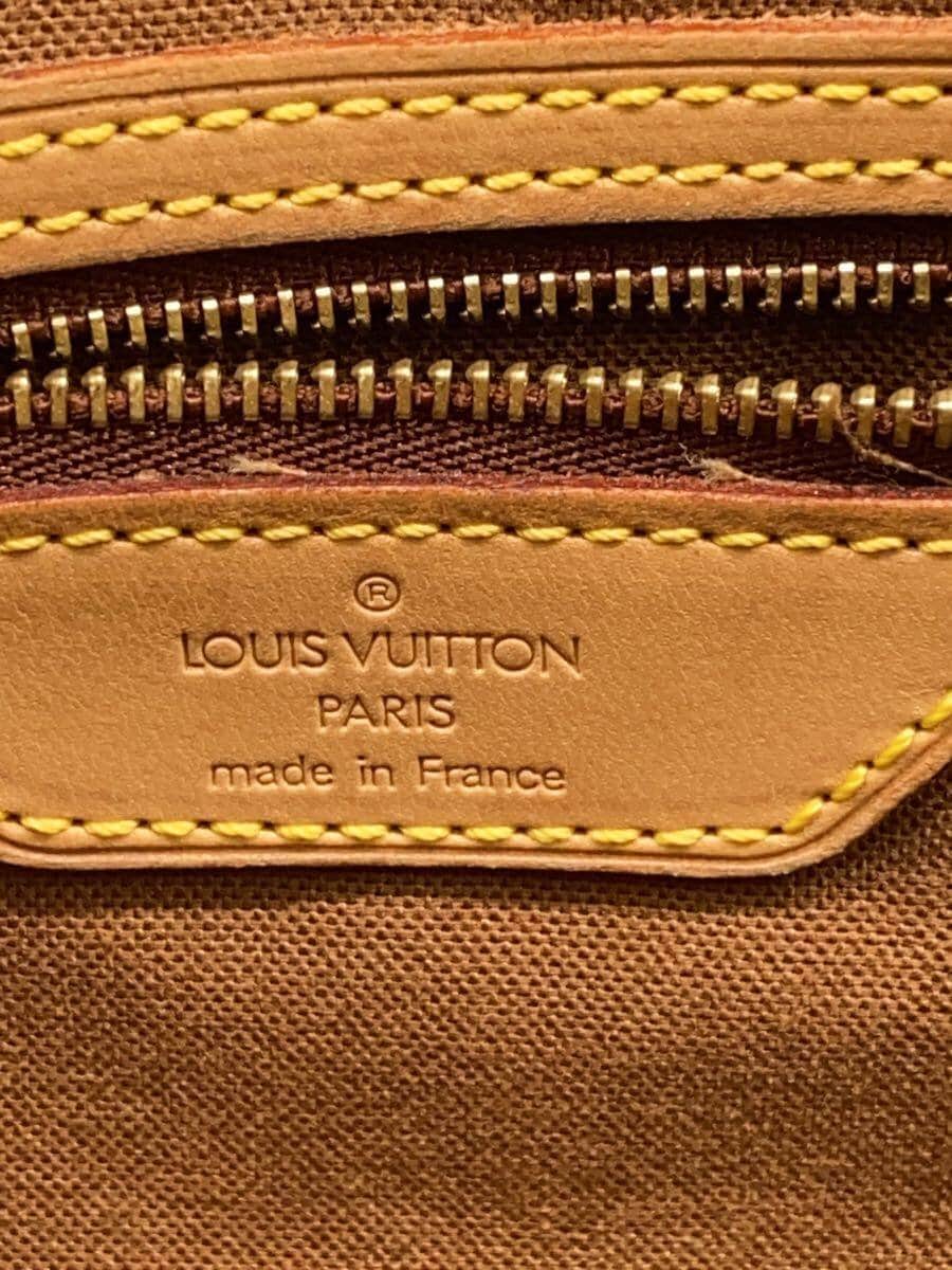 LOUIS VUITTON Cabas Mezzo _Monogram Canvas PVC BRW 5