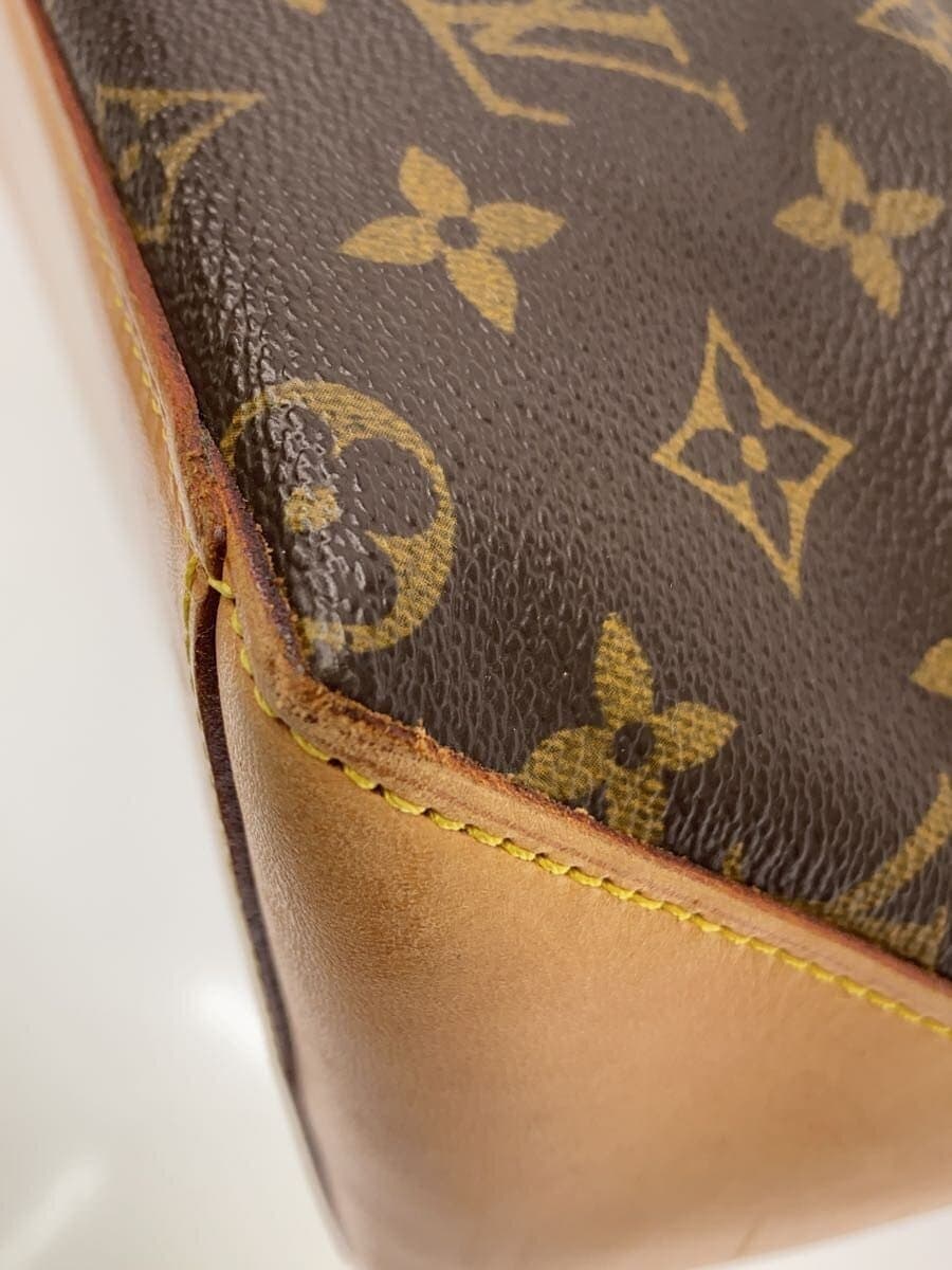 LOUIS VUITTON Cabas Mezzo _Monogram Canvas PVC BRW 7