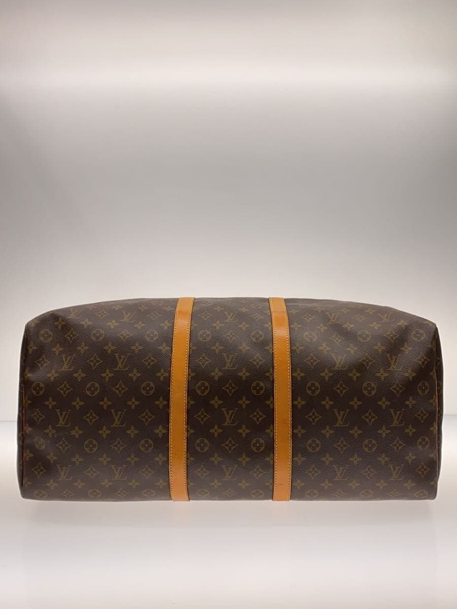 LOUIS VUITTON Keepall Bandouliere 60_Monogram Canvas PVC BRW 4