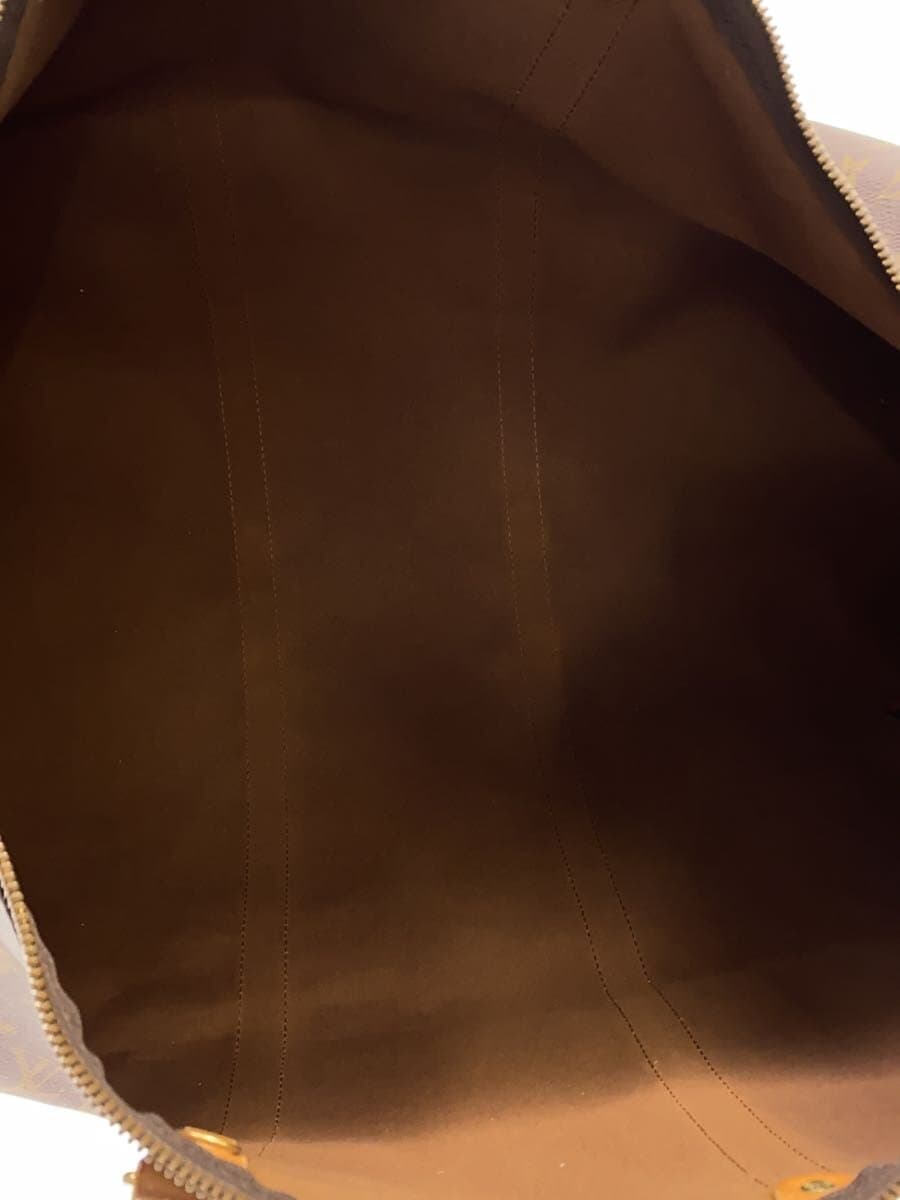 LOUIS VUITTON Keepall Bandouliere 60_Monogram Canvas PVC BRW 6