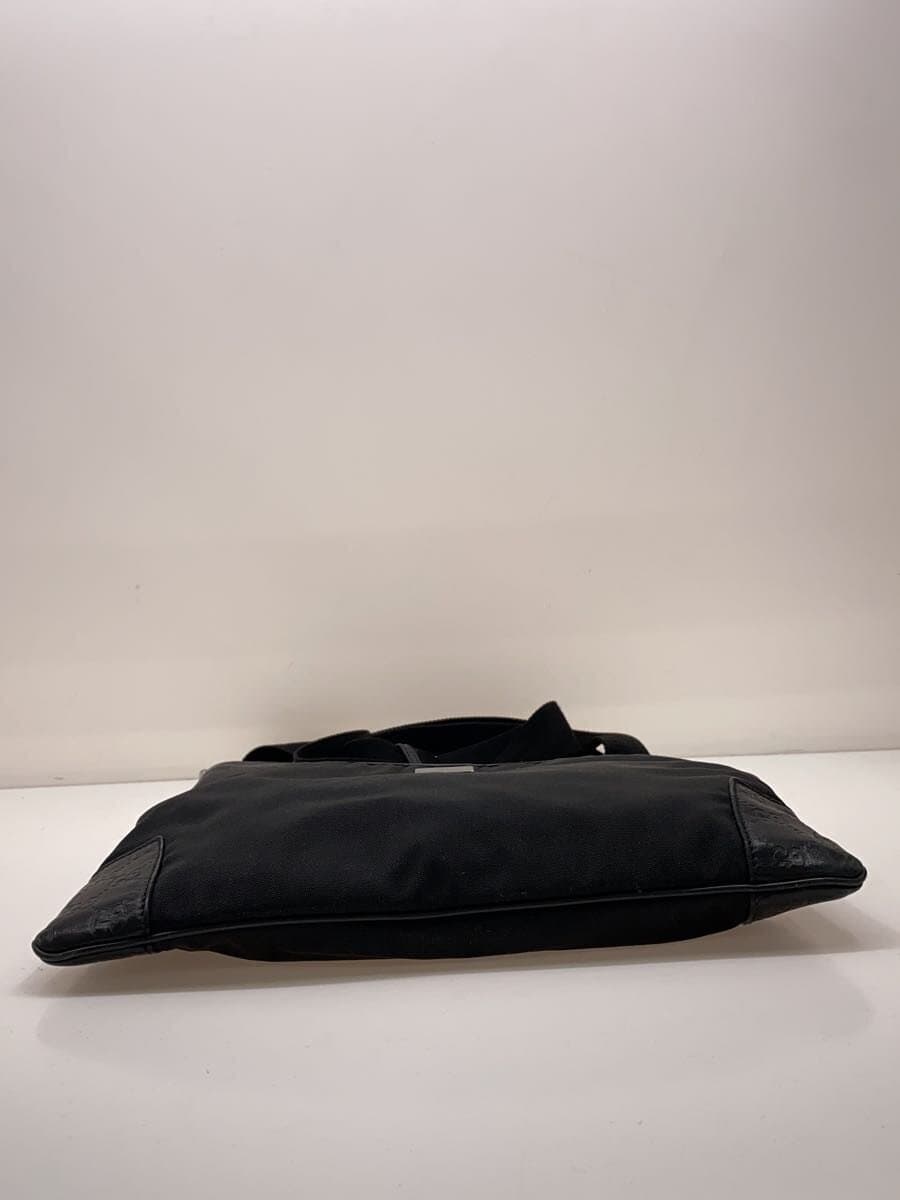 GUCCI shoulder bag leather black plain 161322 4