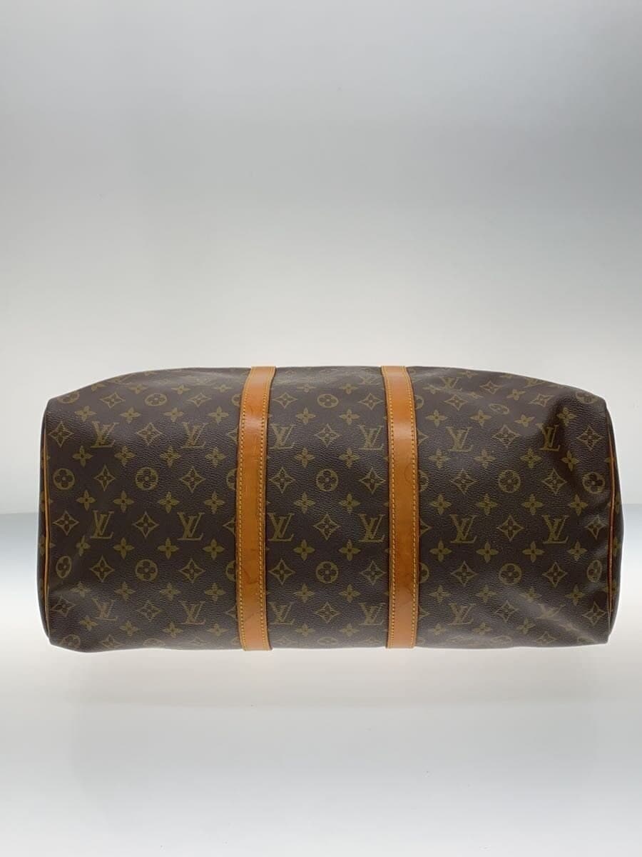 LOUIS VUITTON Keepall 50_Monogram Canvas PVC BRW 4