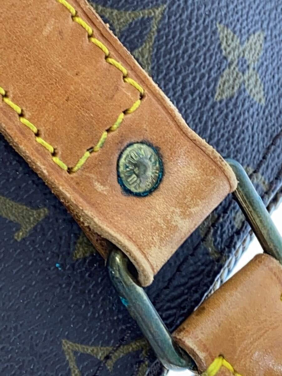 LOUIS VUITTON Keepall 50_Monogram Canvas PVC BRW 9