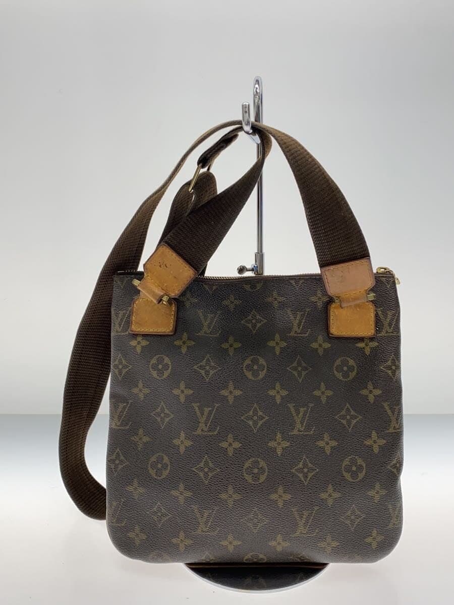 LOUIS VUITTON Pochette Bosphore_Monogram Canvas PVC BRW 3