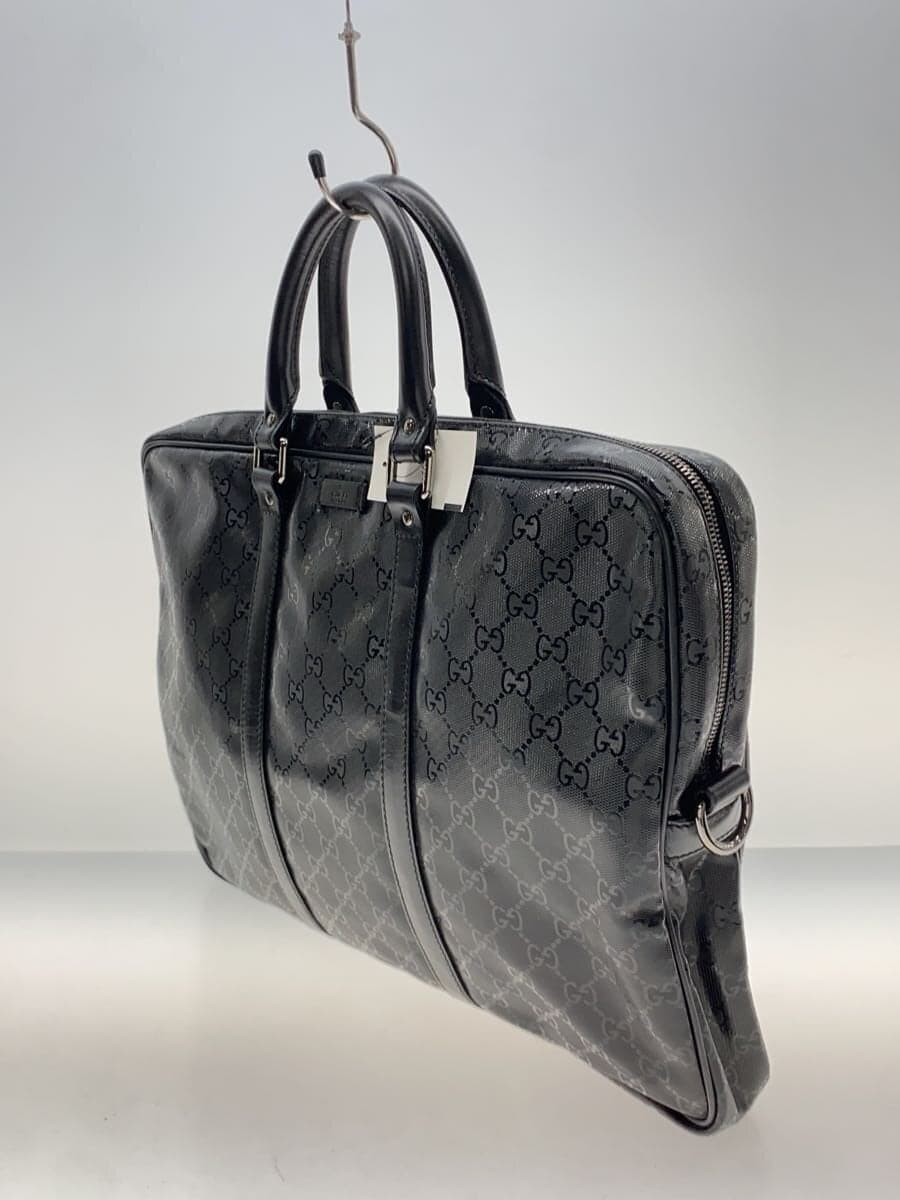 GUCCI Briefcase PVC BLK Allover Pattern 2