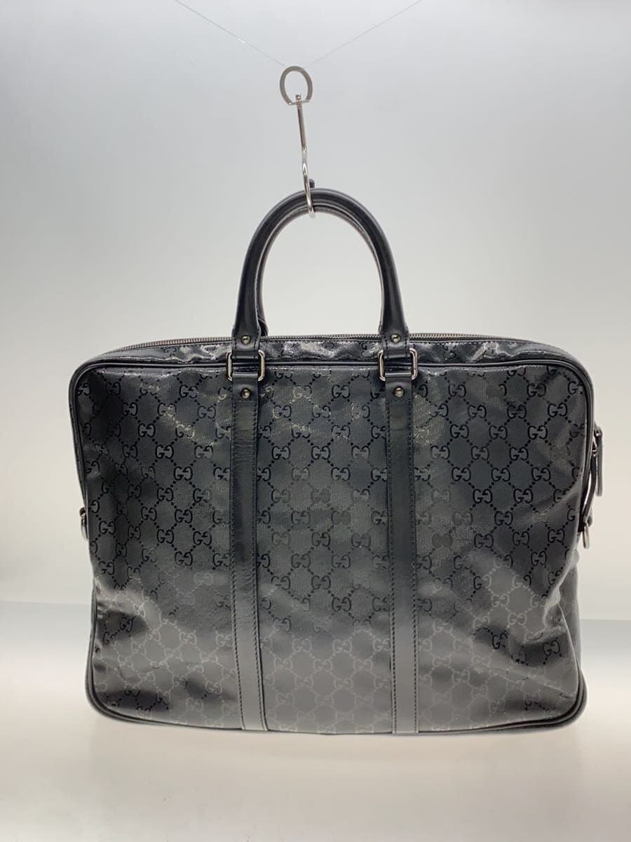 GUCCI Briefcase PVC BLK Allover Pattern 3