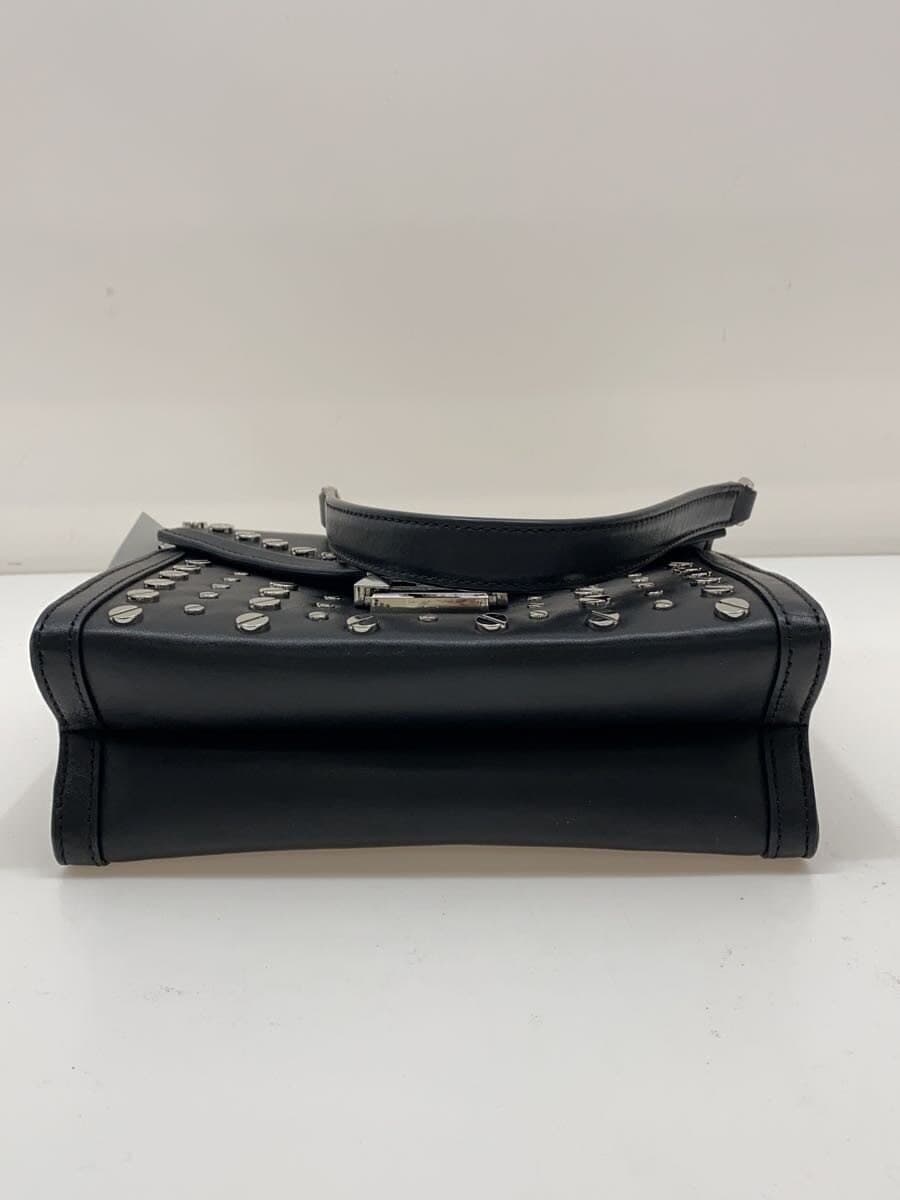 MICHAEL KORS Chain Shoulder Bag Studs Leather Black 30T9SWHL9L 4