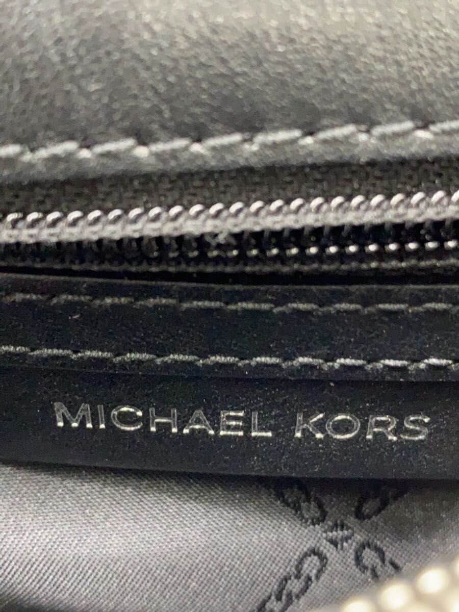 MICHAEL KORS Chain Shoulder Bag Studs Leather Black 30T9SWHL9L 5