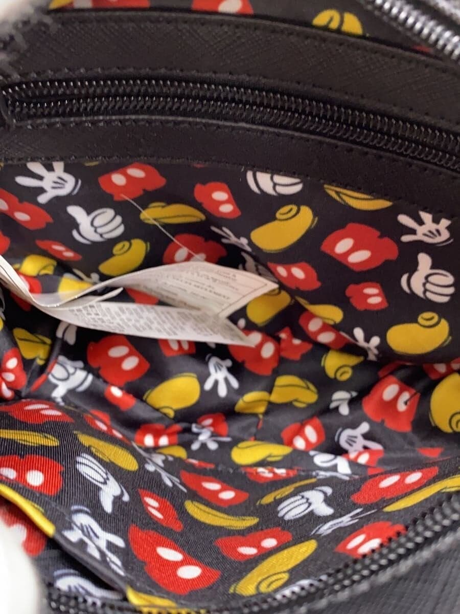 DisneyLOUNGEFLY MICKEY MOUSE Shoulder Bag Leather RED Solid Color 5