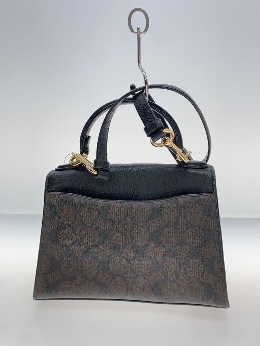 COACH Shoulder Bag Leather BRW All-over Pattern C7226 3