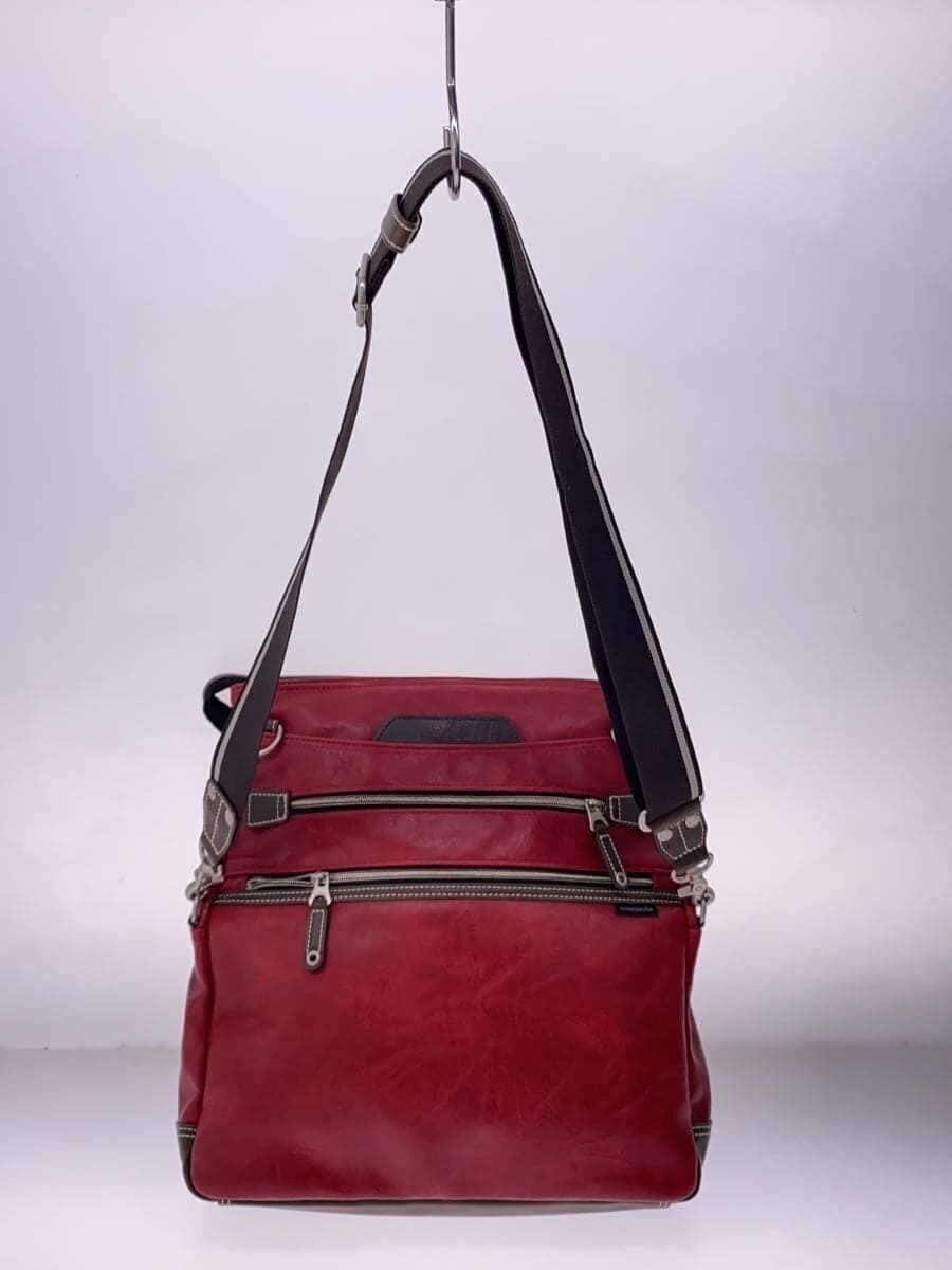 MOUSTACHE Shoulder Bag Leather RED 3