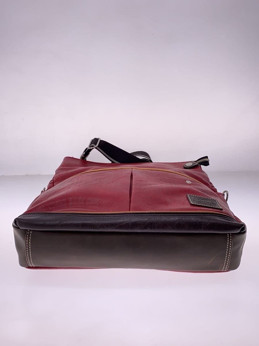 MOUSTACHE Shoulder Bag Leather RED 4