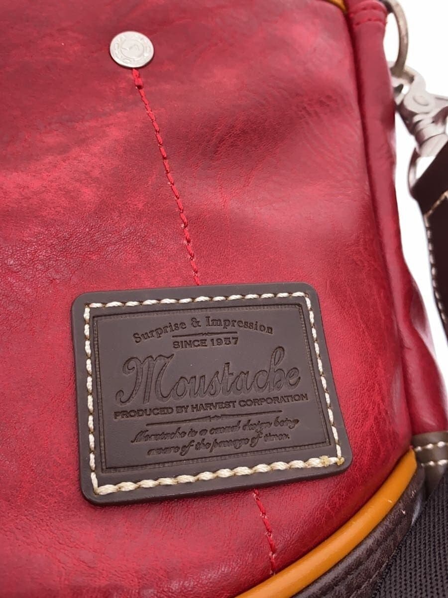 MOUSTACHE Shoulder Bag Leather RED 5