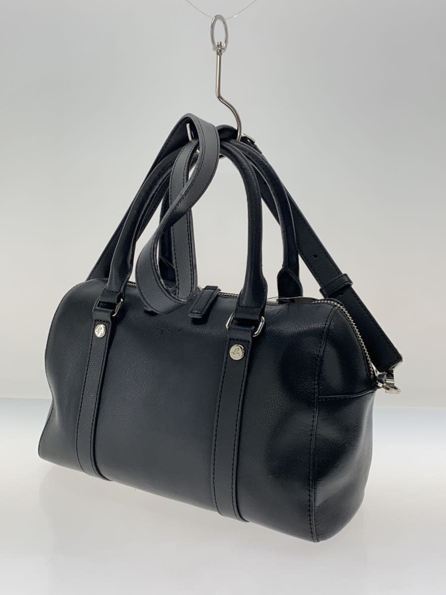 agnes b. Handbag Leather BLK 2