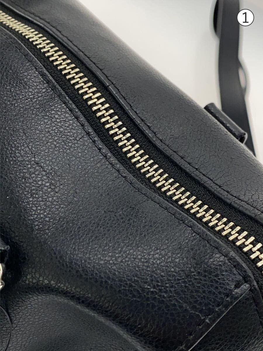 agnes b. Handbag Leather BLK 7