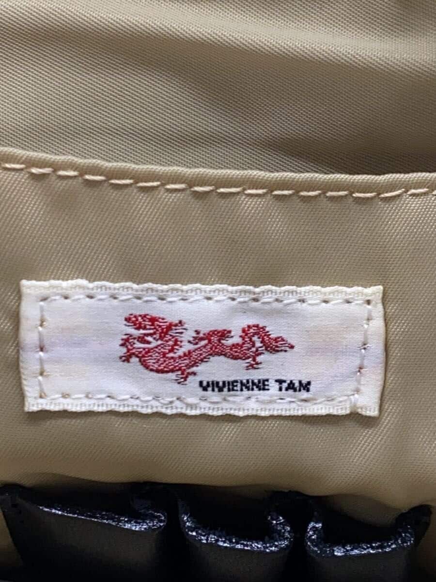 VIVIENNE TAM Tote Bag Cotton NVY All Over Pattern Dragon 5