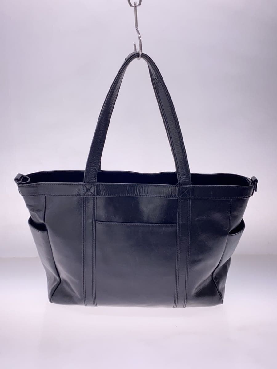 SOLATINA Tote Bag Leather BLK 3