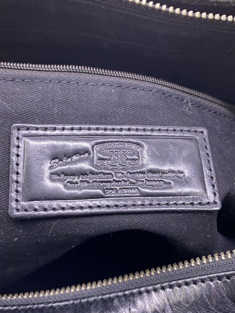 SOLATINA Tote Bag Leather BLK 5