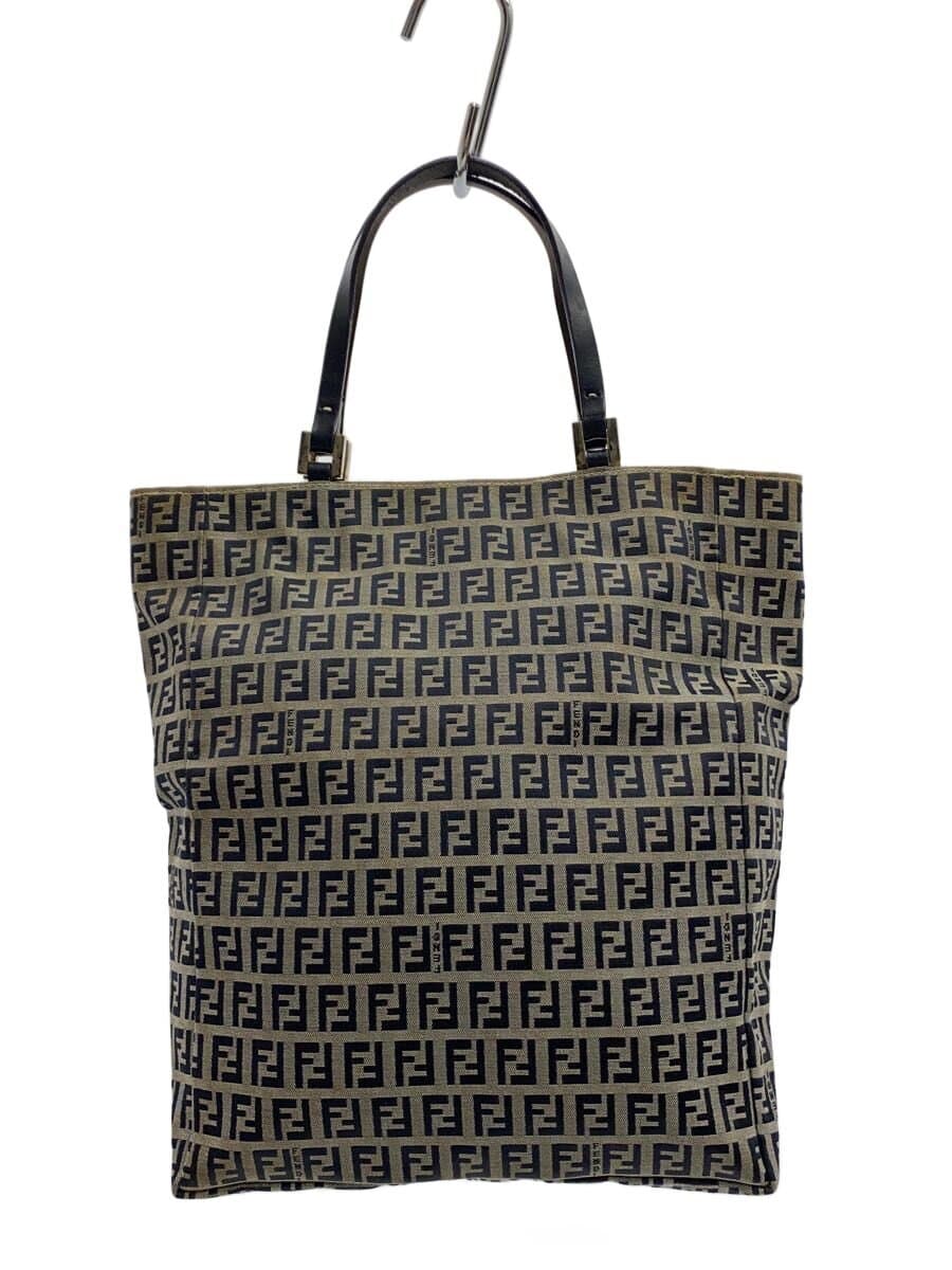 FENDI Bag Canvas GRY Stain With Stain