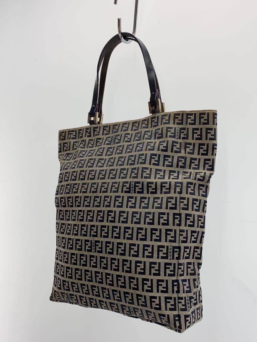 FENDI Bag Canvas GRY Stain With Stain 2