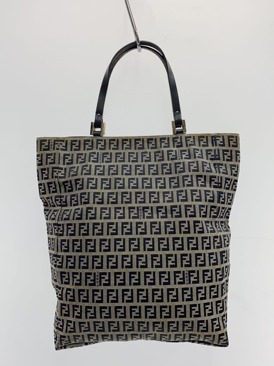 FENDI Bag Canvas GRY Stain With Stain 3