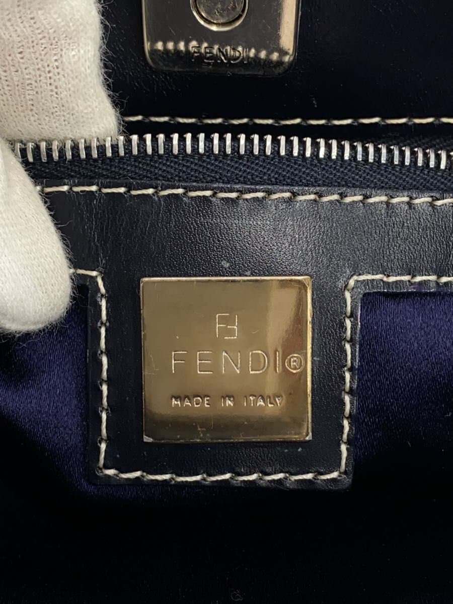 FENDI Bag Canvas GRY Stain With Stain 5