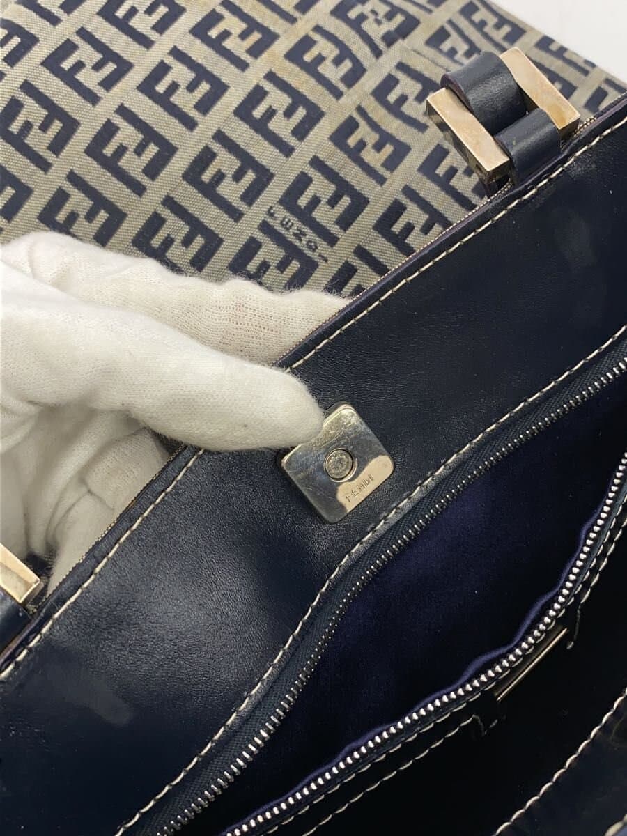 FENDI Bag Canvas GRY Stain With Stain 8