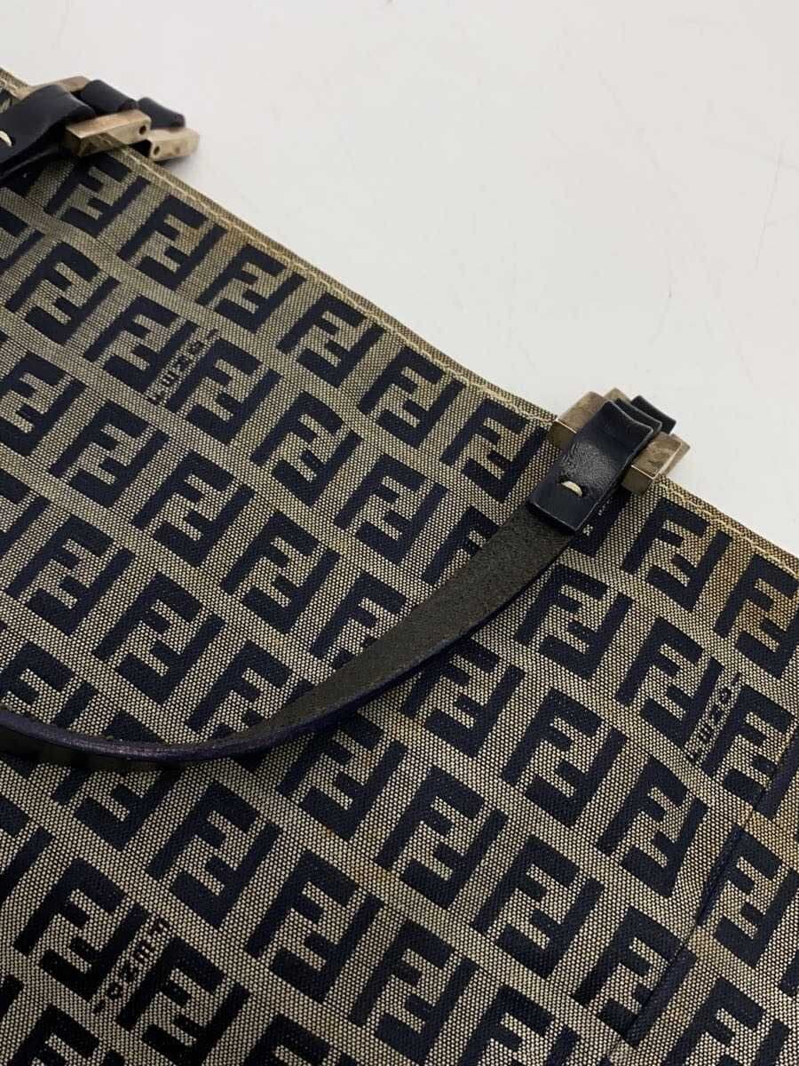 FENDI Bag Canvas GRY Stain With Stain 9
