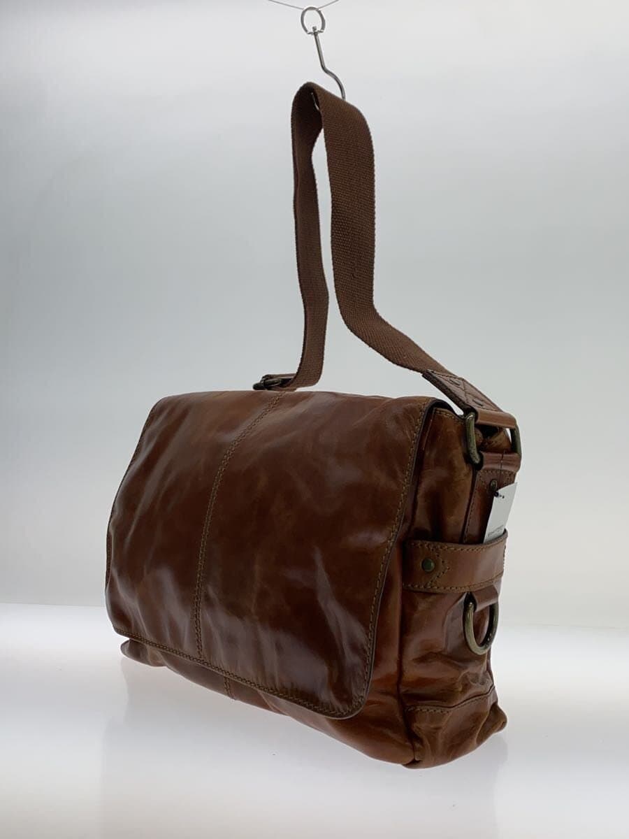 FOSSIL Messenger Bag Shoulder Bag Leather BRW 2