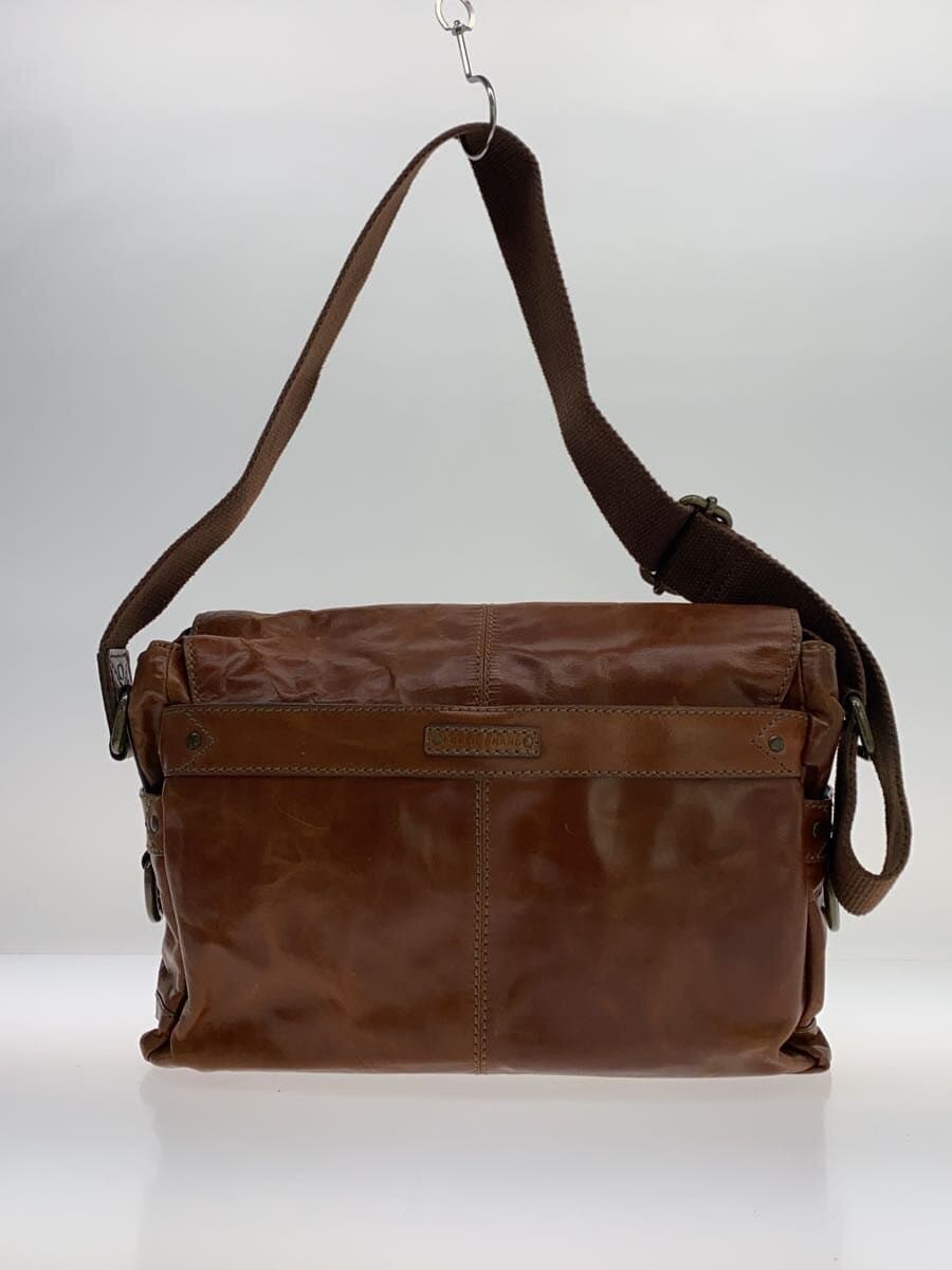 FOSSIL Messenger Bag Shoulder Bag Leather BRW 3