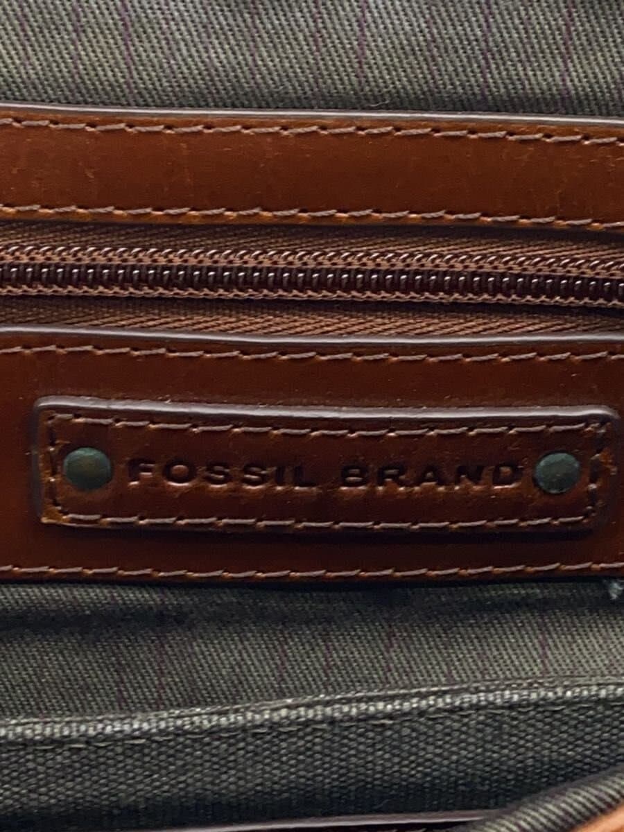 FOSSIL Messenger Bag Shoulder Bag Leather BRW 5
