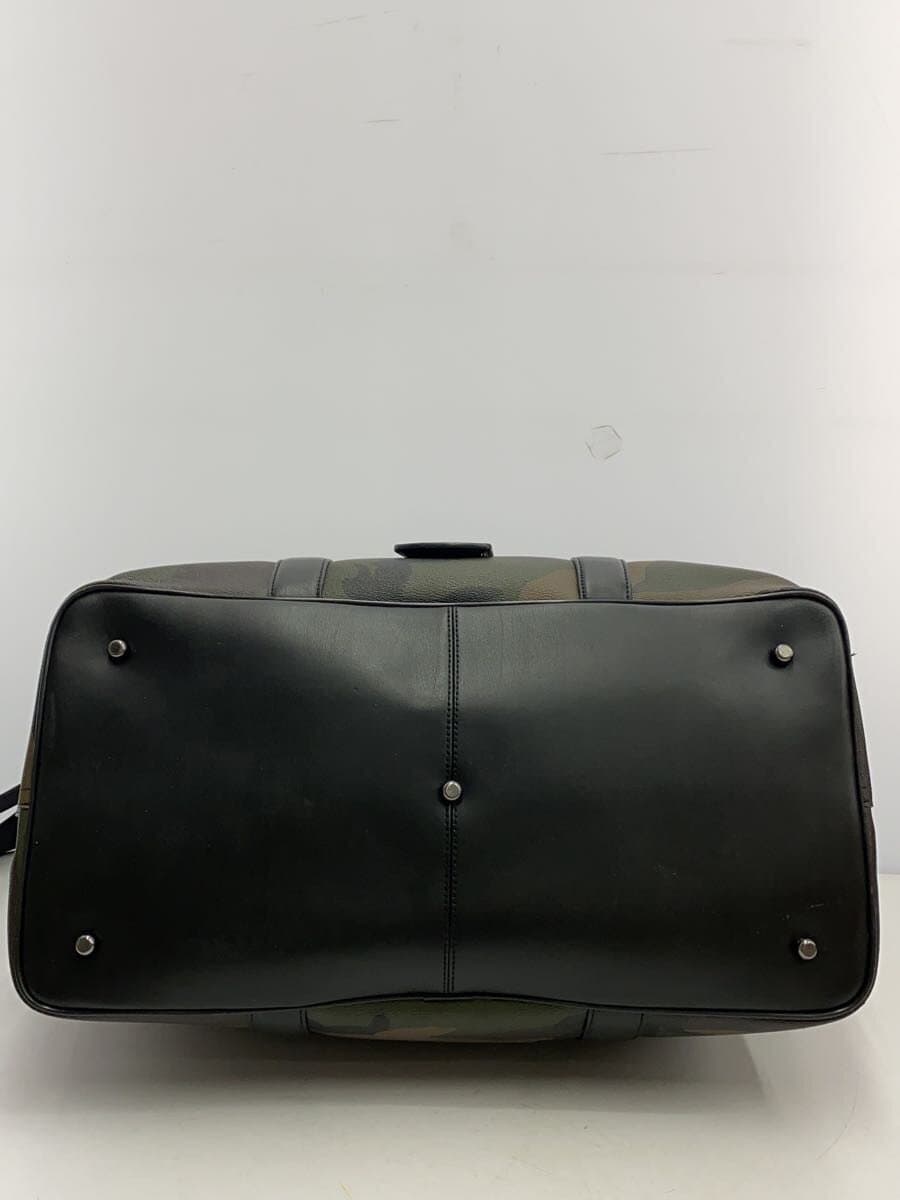 COACH Boston Bag Leather KHK Camouflage F29049 4