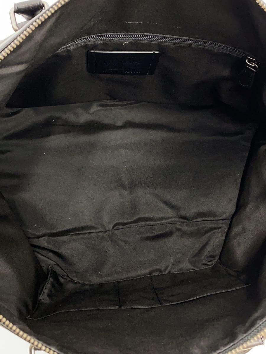 COACH Boston Bag Leather KHK Camouflage F29049 6