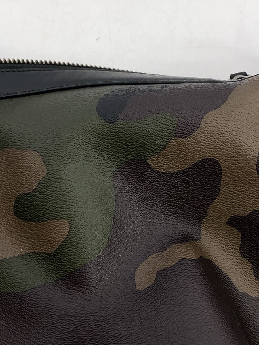 COACH Boston Bag Leather KHK Camouflage F29049 8