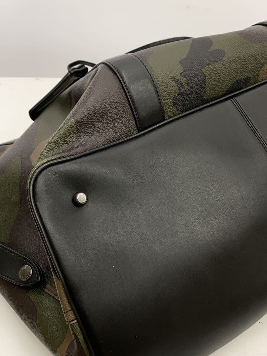COACH Boston Bag Leather KHK Camouflage F29049 9