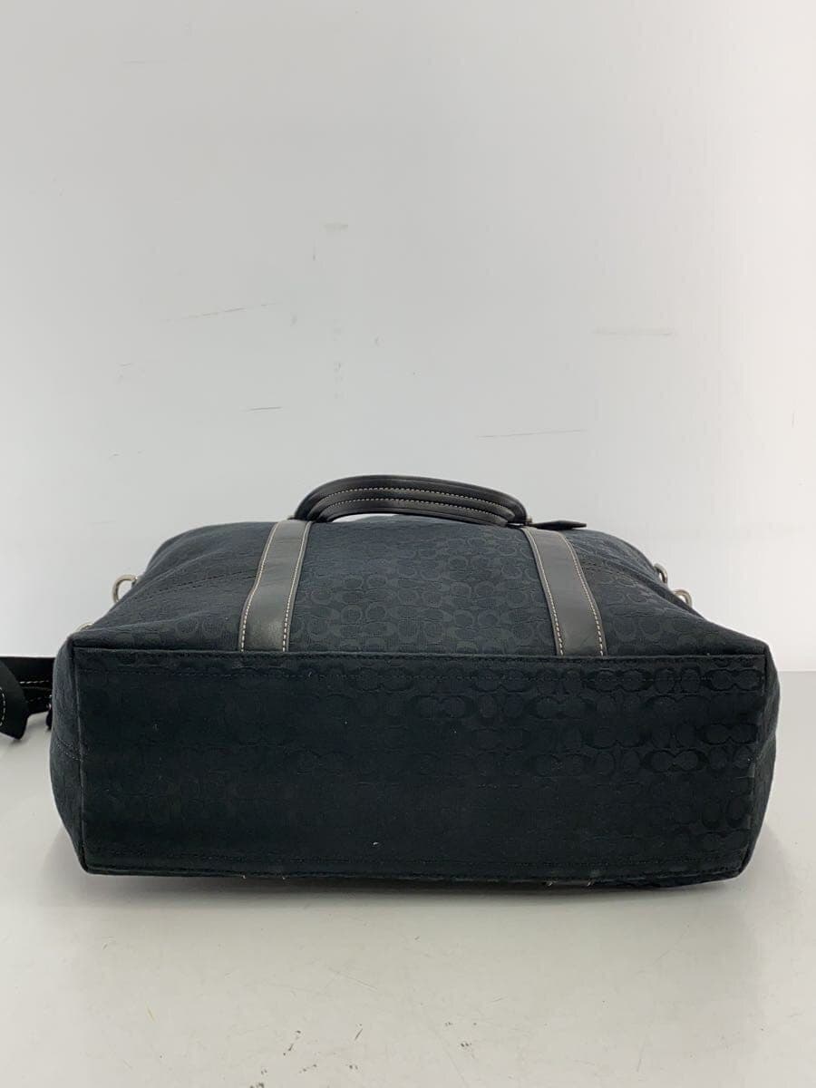 COACH tote bag canvas BLK all-over pattern F77116 4
