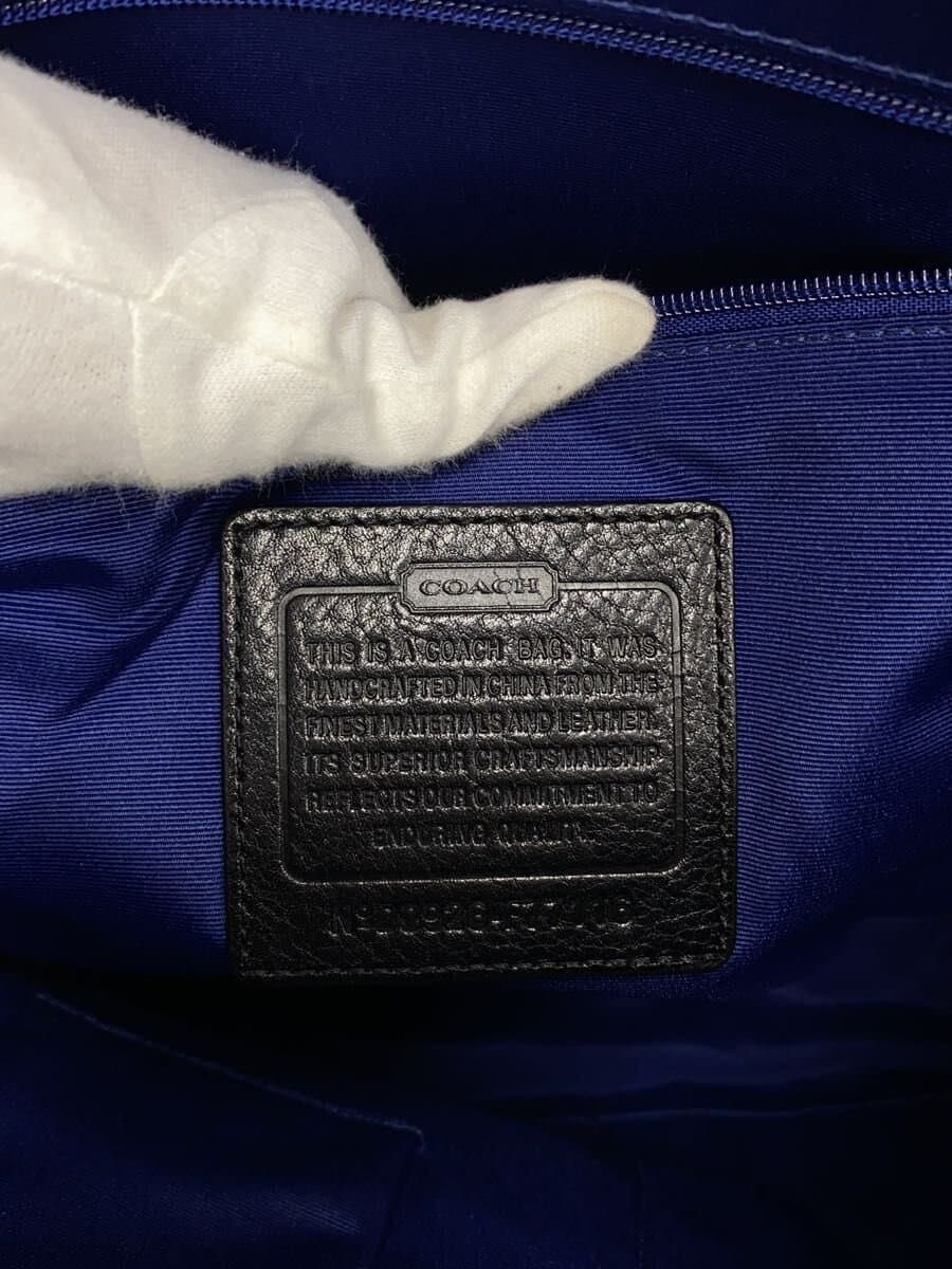 COACH tote bag canvas BLK all-over pattern F77116 5