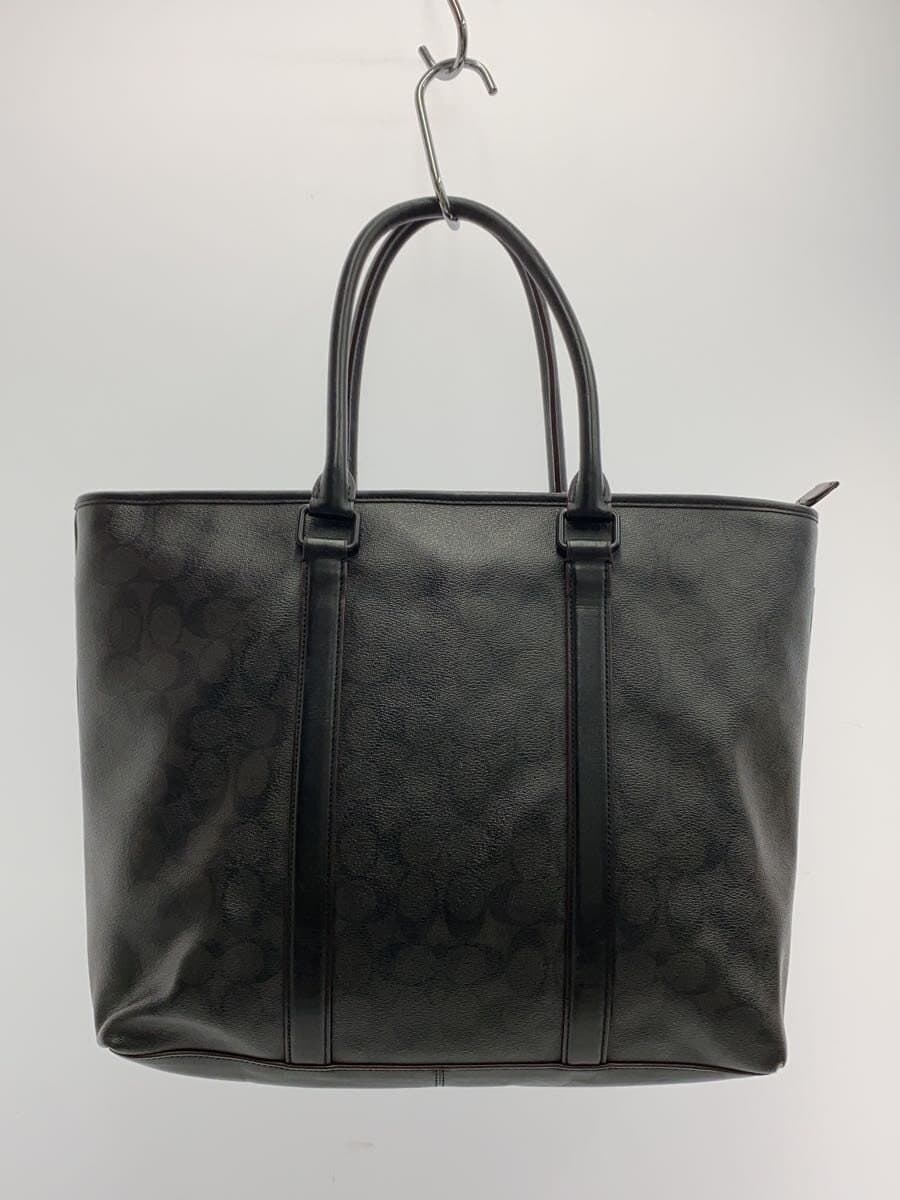 COACH Tote Bag Leather Black All-over Pattern F23211 3