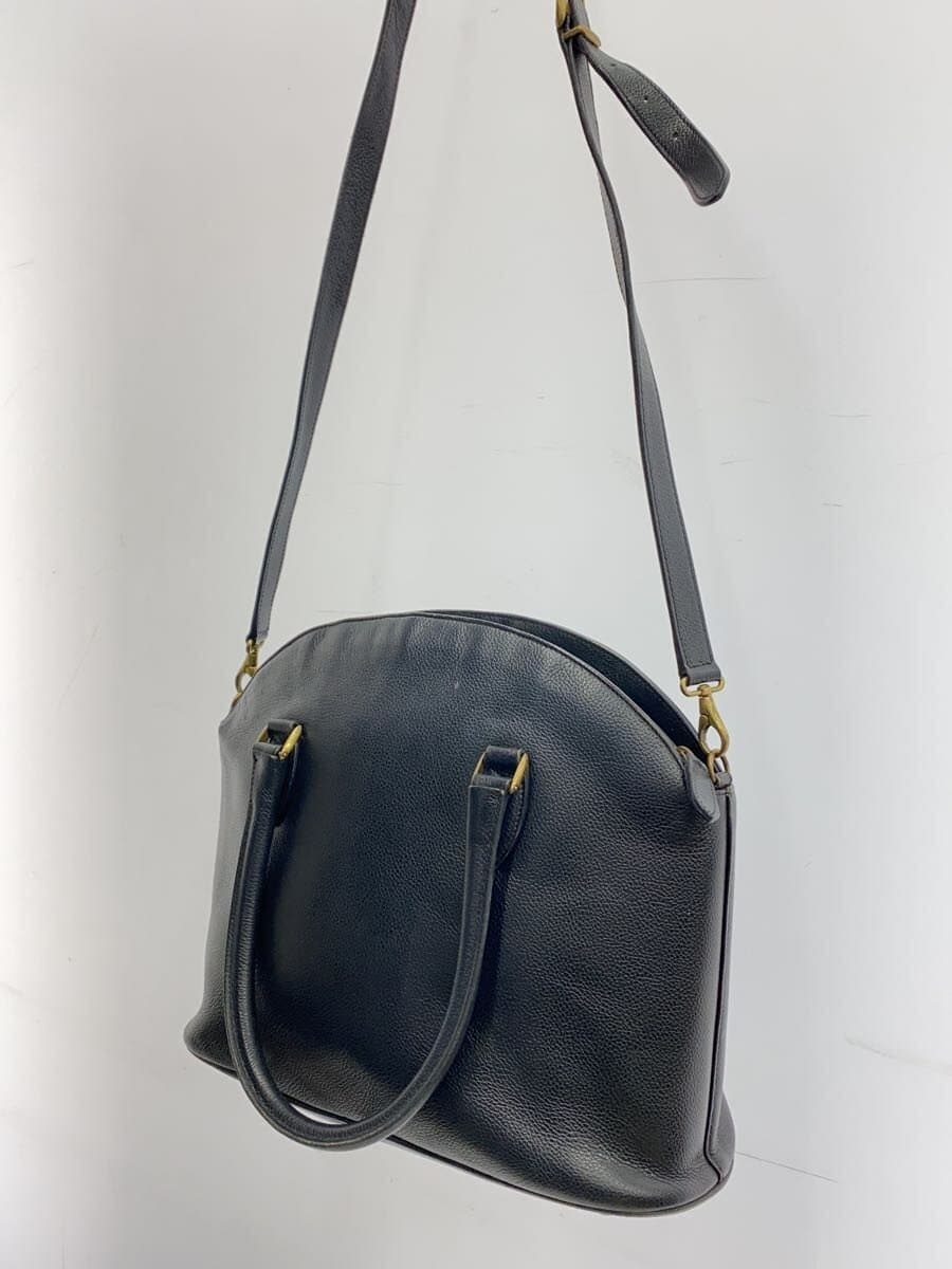 COACH Handbag Leather NVY C6E-4412 2