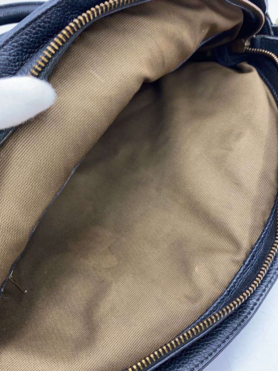 COACH Handbag Leather NVY C6E-4412 8