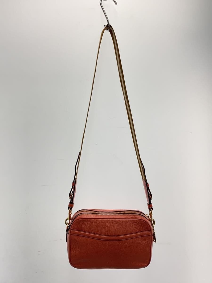 COACH Shoulder Bag Leather PNK All Over Pattern 3